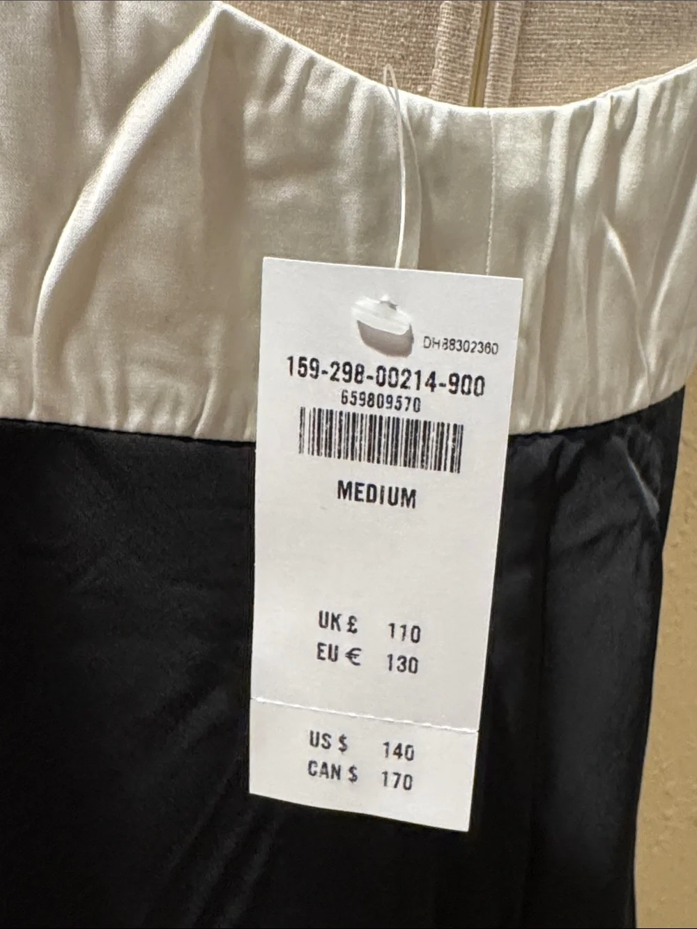 A&F Julia Slip Contrast Bodice Maxi Dress